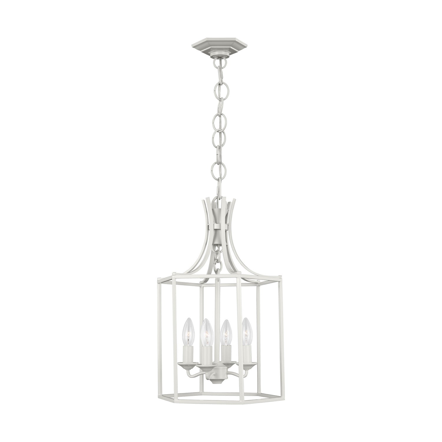 Visual Comfort Studio - AC1004GCM - Four Light Pendant - Bantry House - Gloss Cream