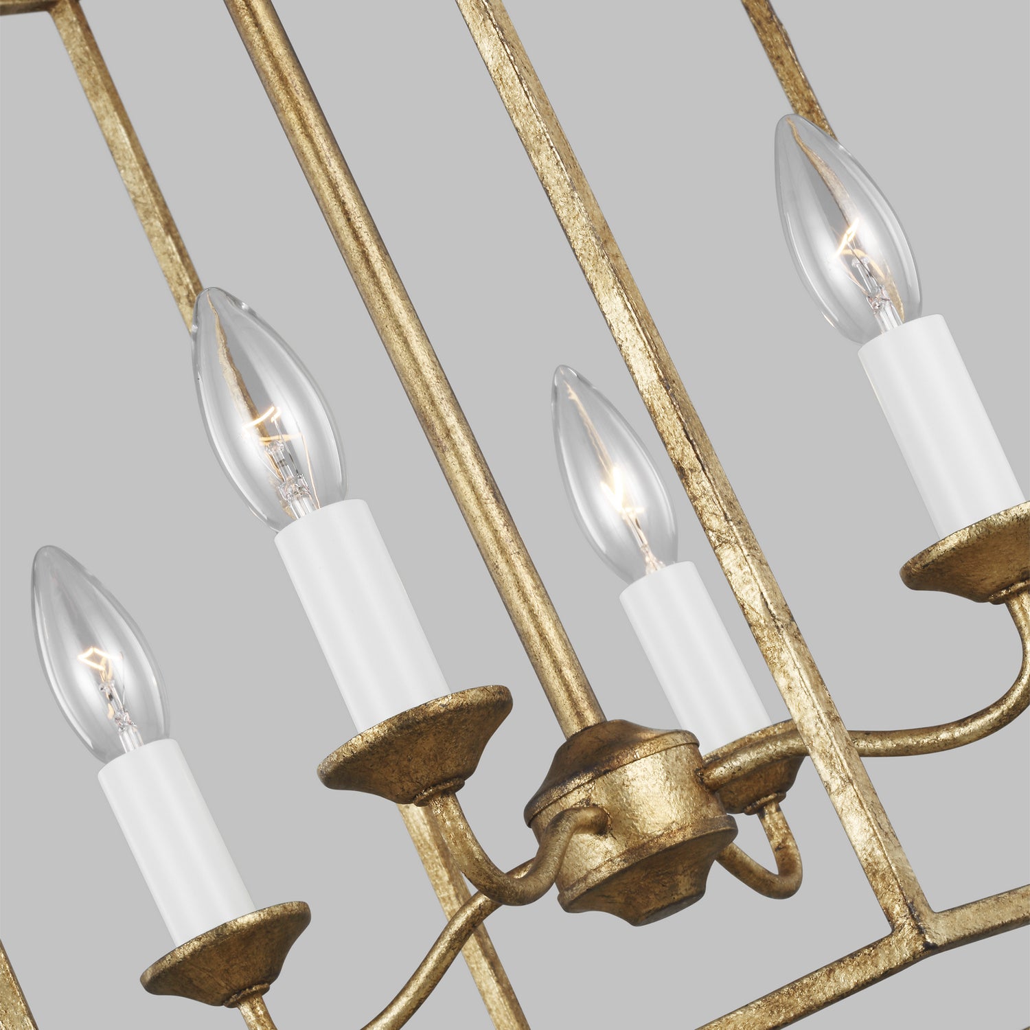 Visual Comfort Studio - AC1014ADB - Four Light Pendant - Bantry House - Antique Gild