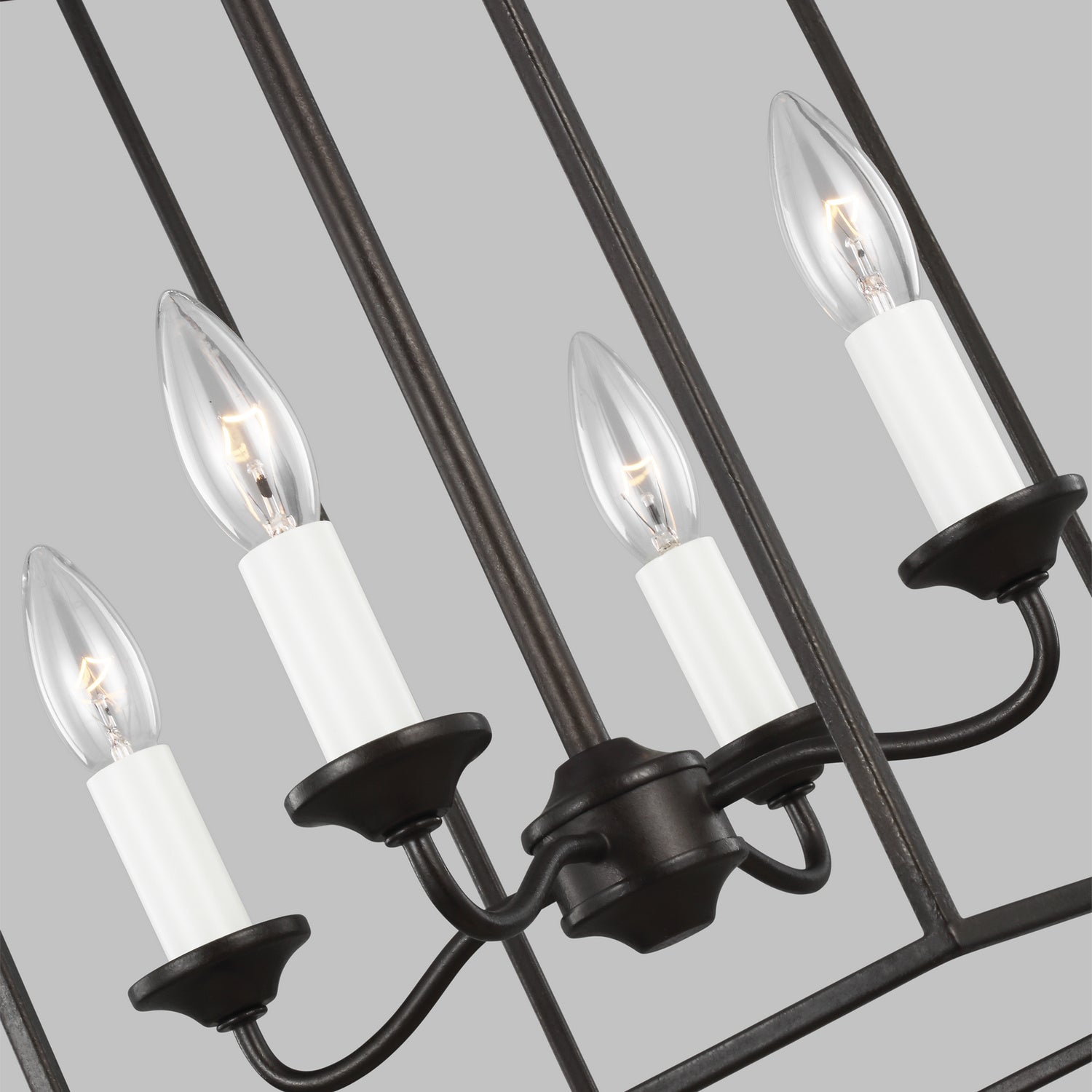 Visual Comfort Studio - AC1014SMS - Four Light Pendant - Bantry House - Smith Steel