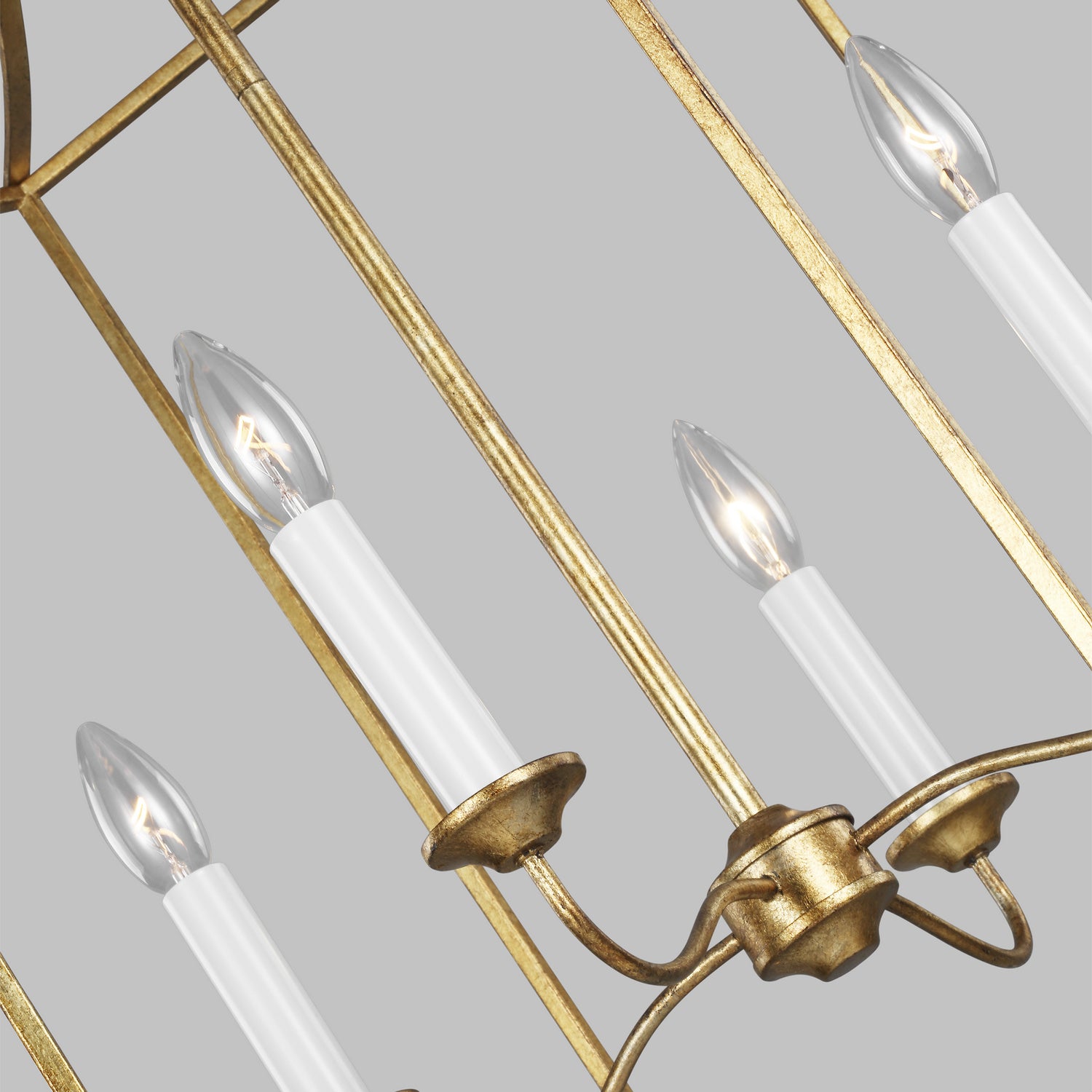 Visual Comfort Studio - AC1024ADB - Four Light Pendant - Bantry House - Antique Gild