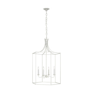 Visual Comfort Studio - AC1024GCM - Four Light Pendant - Bantry House - Gloss Cream