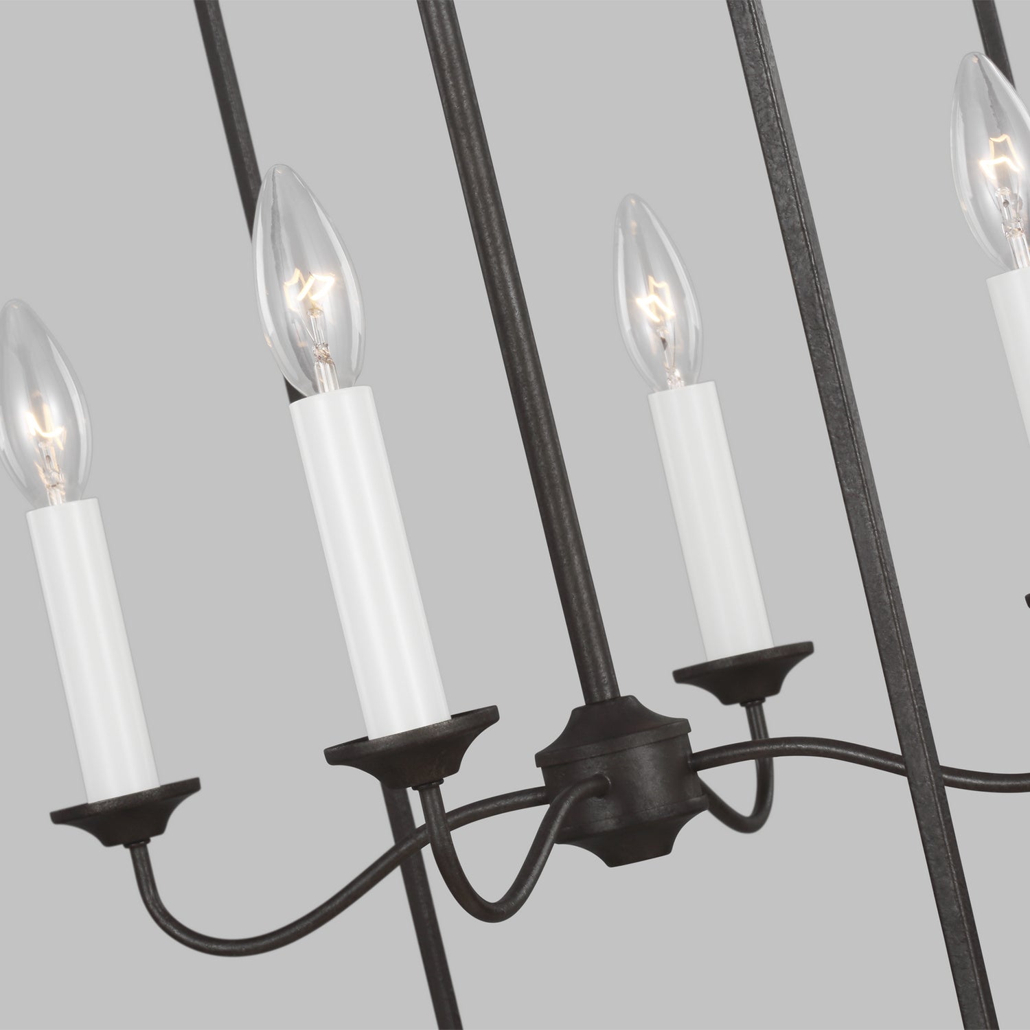 Visual Comfort Studio - AC1024SMS - Four Light Pendant - Bantry House - Smith Steel