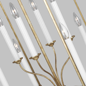 Visual Comfort Studio - AC1038ADB - Eight Light Chandelier - Bantry House - Antique Gild