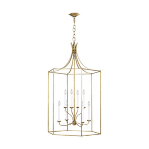 Visual Comfort Studio - AC1038ADB - Eight Light Chandelier - Bantry House - Antique Gild