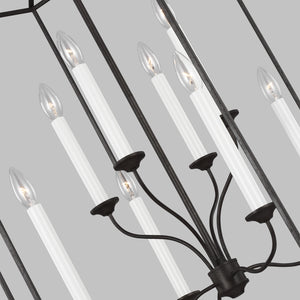 Visual Comfort Studio - AC1038SMS - Eight Light Chandelier - Bantry House - Smith Steel