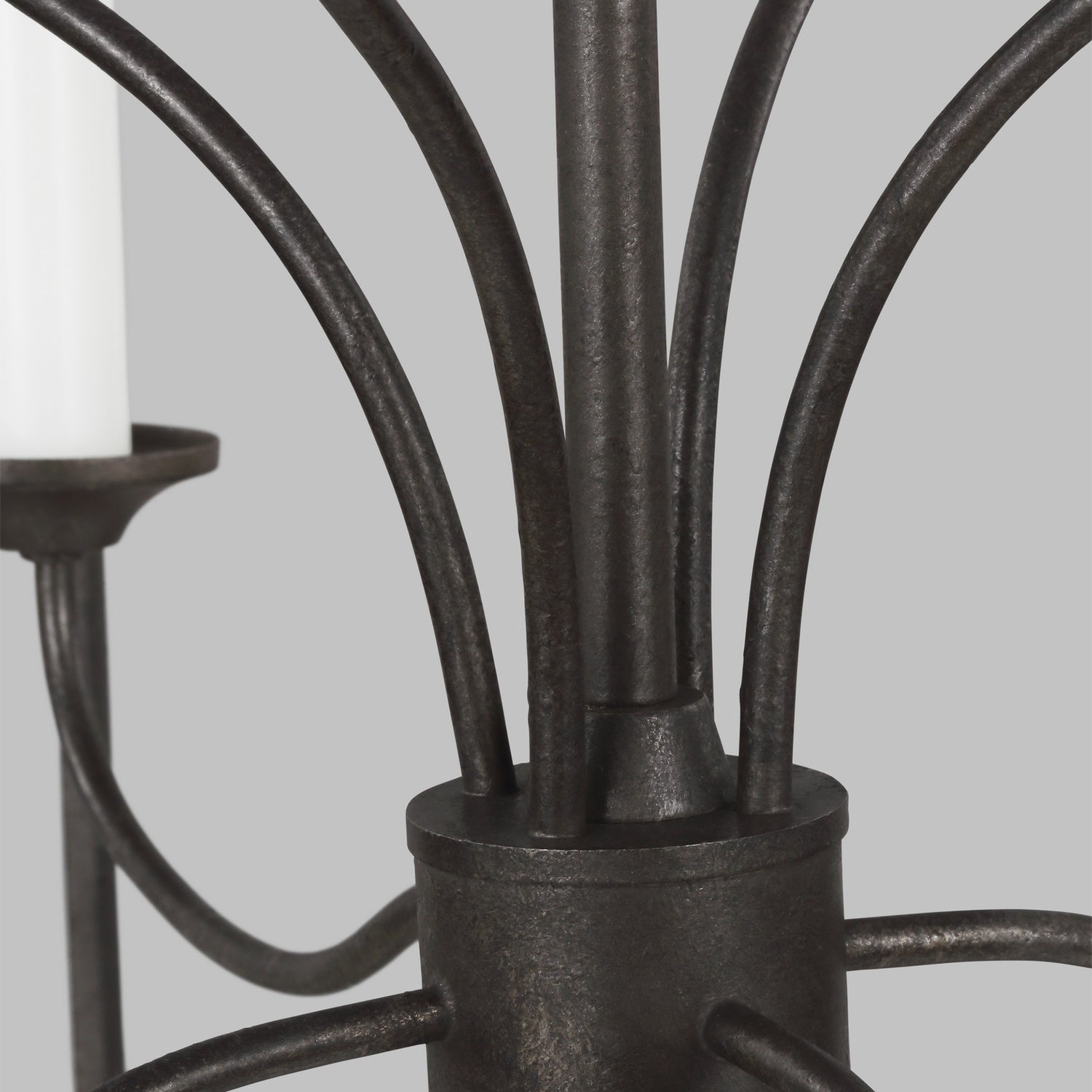 Visual Comfort Studio - AC1038SMS - Eight Light Chandelier - Bantry House - Smith Steel