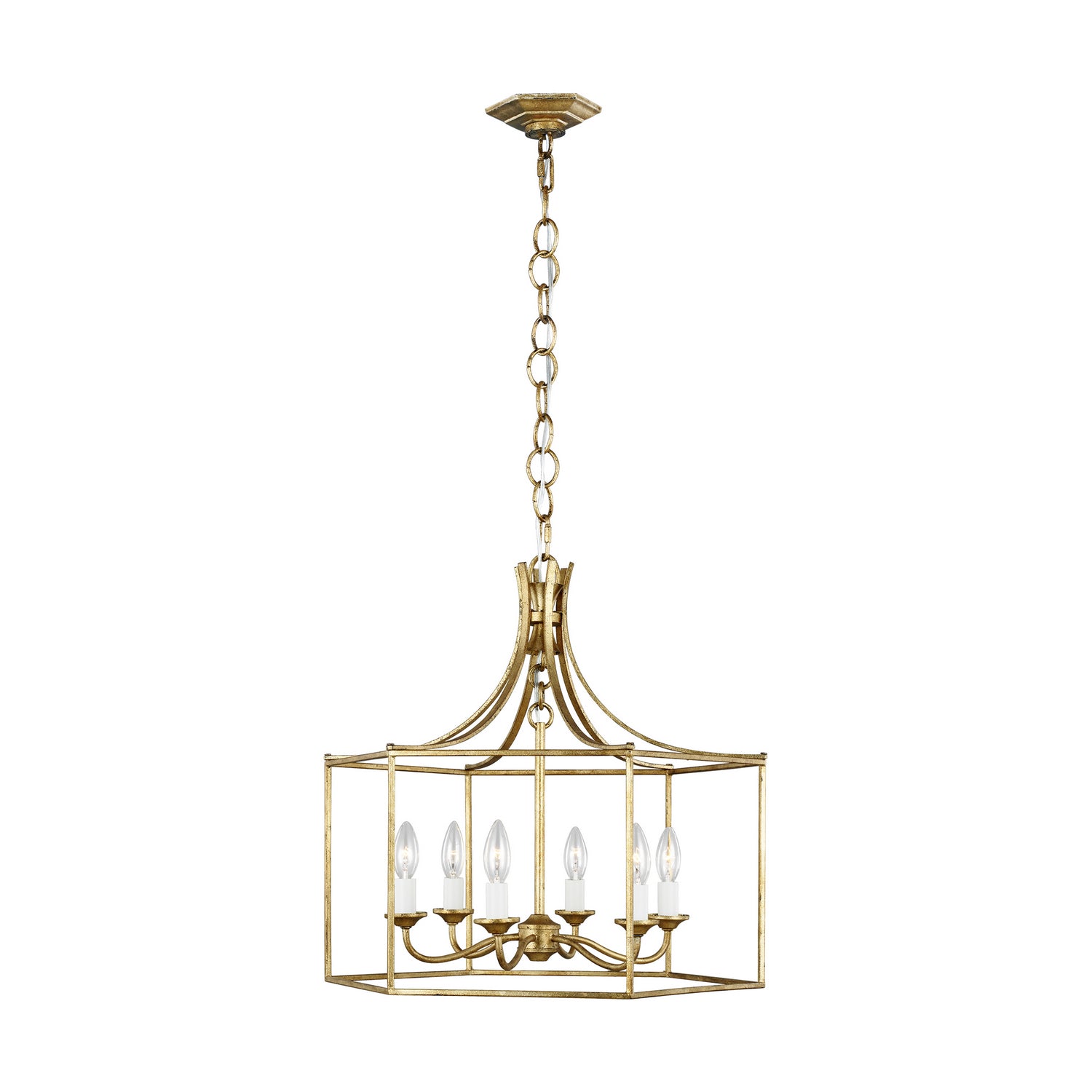 Visual Comfort Studio - AC1046ADB - Six Light Chandelier - Bantry House - Antique Gild