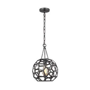 Visual Comfort Studio - AP1051MBK - One Light Pendant - Feccetta - Midnight Black