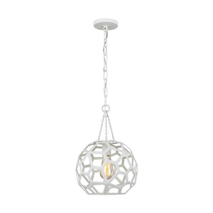 Visual Comfort Studio - AP1051PMW - One Light Pendant - Feccetta - Paper Mache White