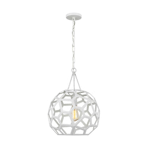 Visual Comfort Studio - AP1061PMW - One Light Pendant - Feccetta - Paper Mache White