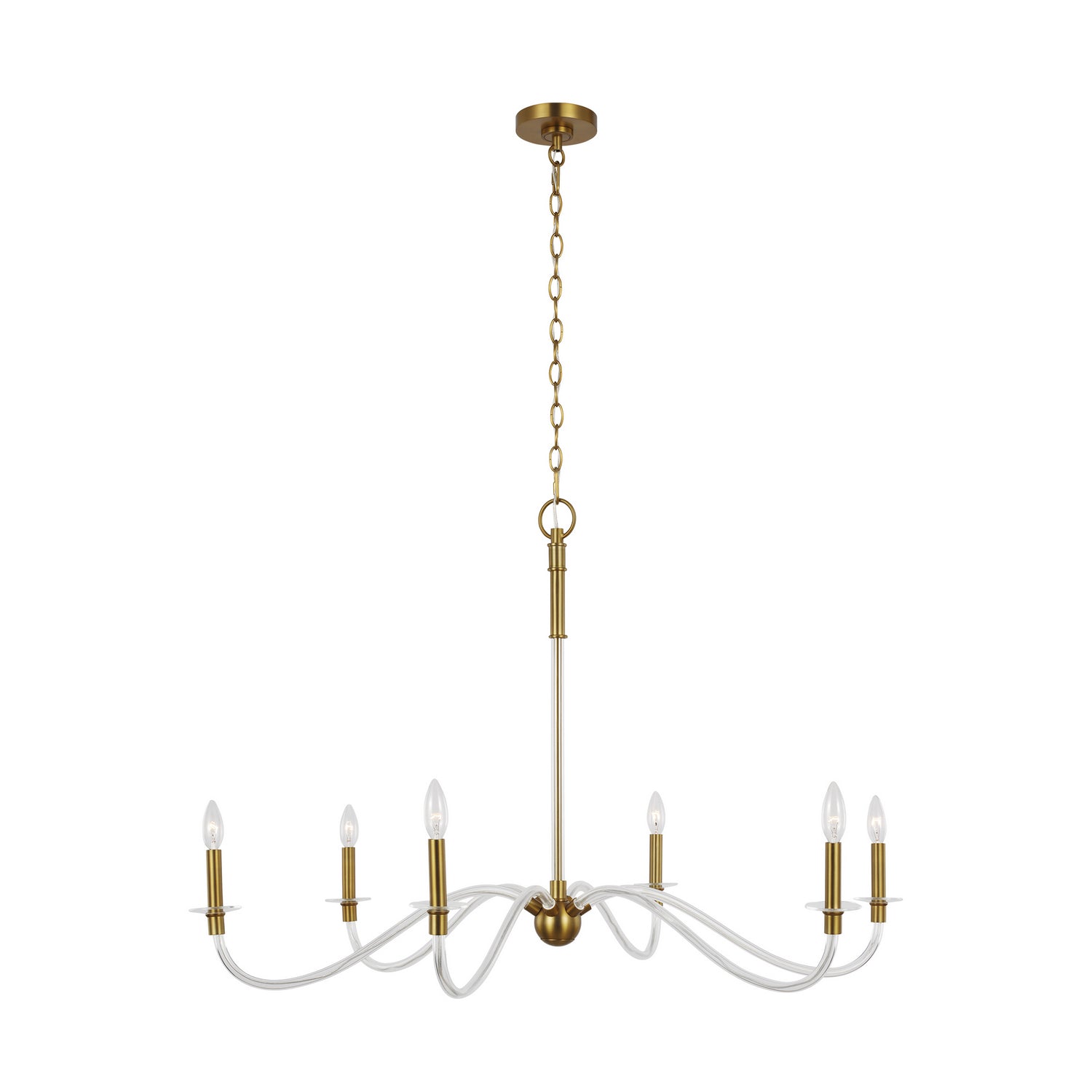 Visual Comfort Studio - CC1326BBS - Six Light Chandelier - Hanover - Burnished Brass