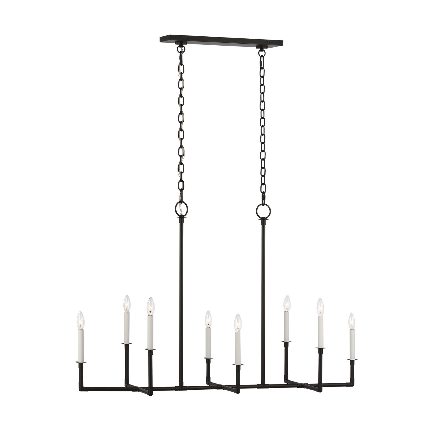 Visual Comfort Studio - CC1368AI - Eight Light Chandelier - Bayview - Aged Iron