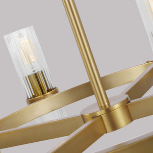 Visual Comfort Studio - CC1378BBS - Eight Light Chandelier - Geneva - Burnished Brass