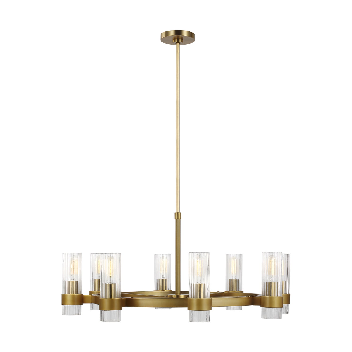 Visual Comfort Studio - CC1378BBS - Eight Light Chandelier - Geneva - Burnished Brass