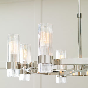 Visual Comfort Studio - CC1378PN - Eight Light Chandelier - Geneva - Polished Nickel