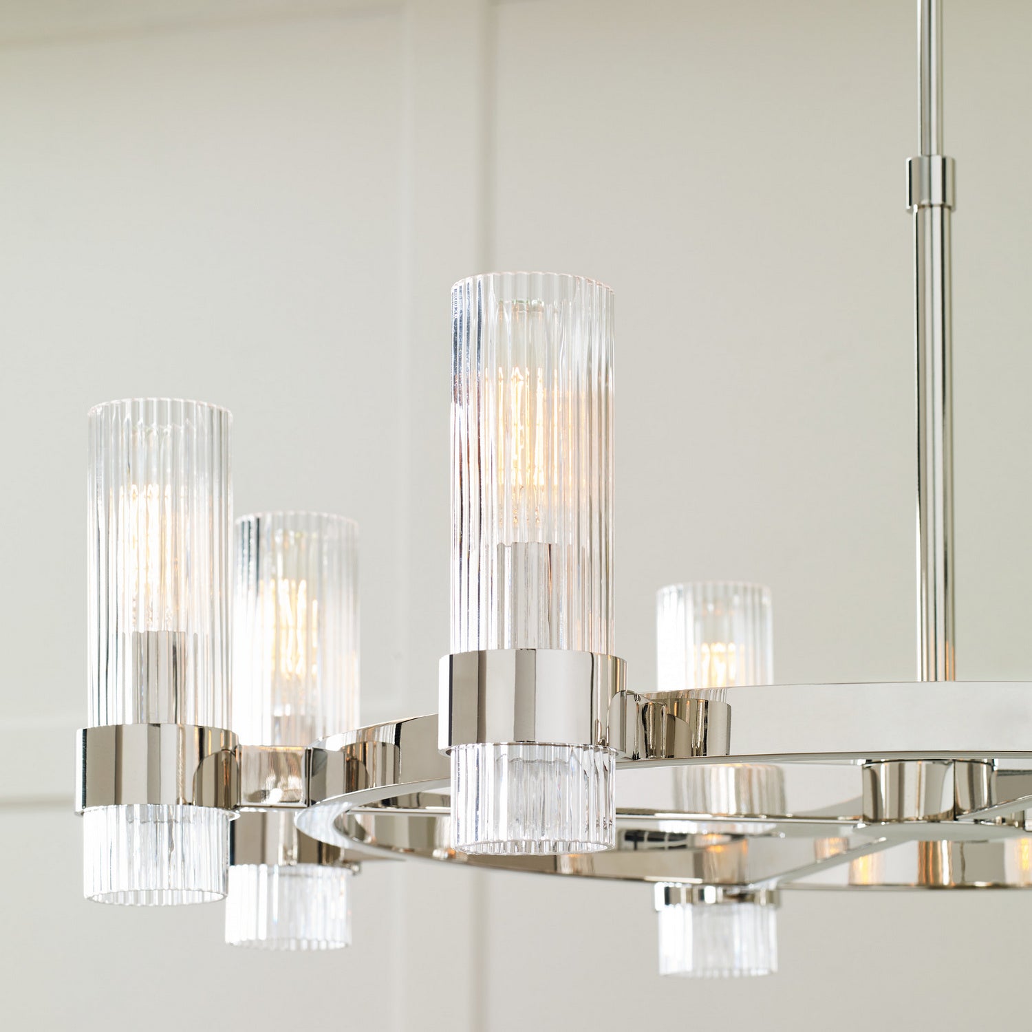 Visual Comfort Studio - CC1378PN - Eight Light Chandelier - Geneva - Polished Nickel