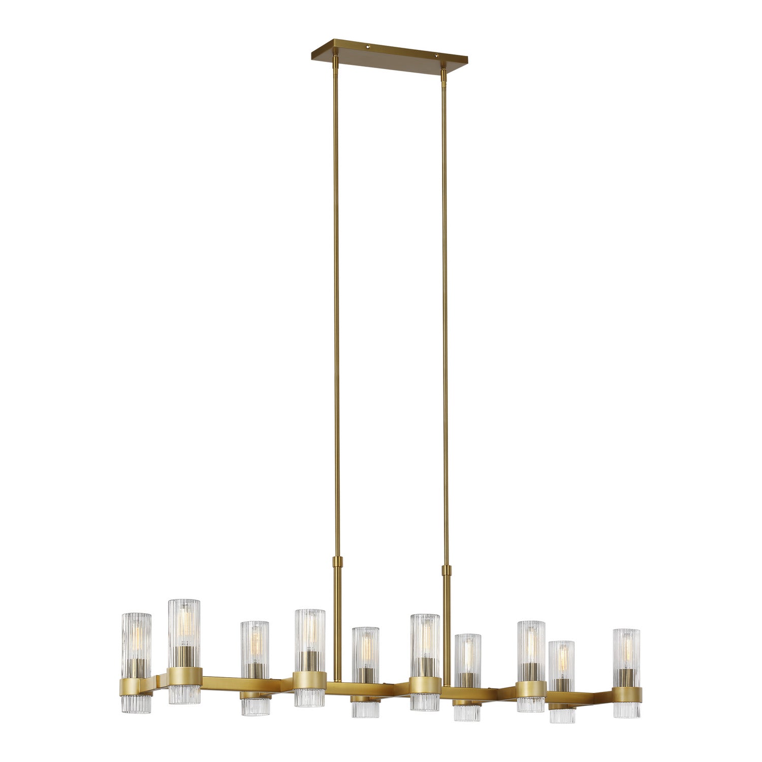 Visual Comfort Studio - CC13810BBS - Ten Light Chandelier - Geneva - Burnished Brass