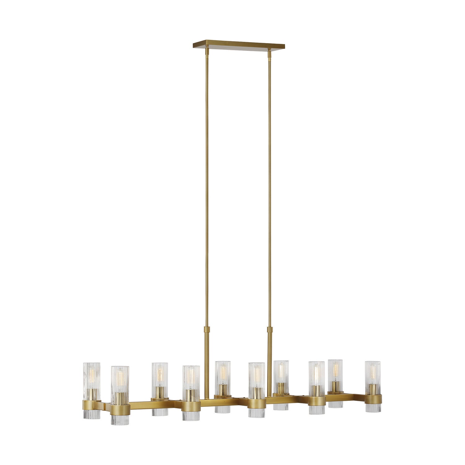 Visual Comfort Studio - CC13810BBS - Ten Light Chandelier - Geneva - Burnished Brass