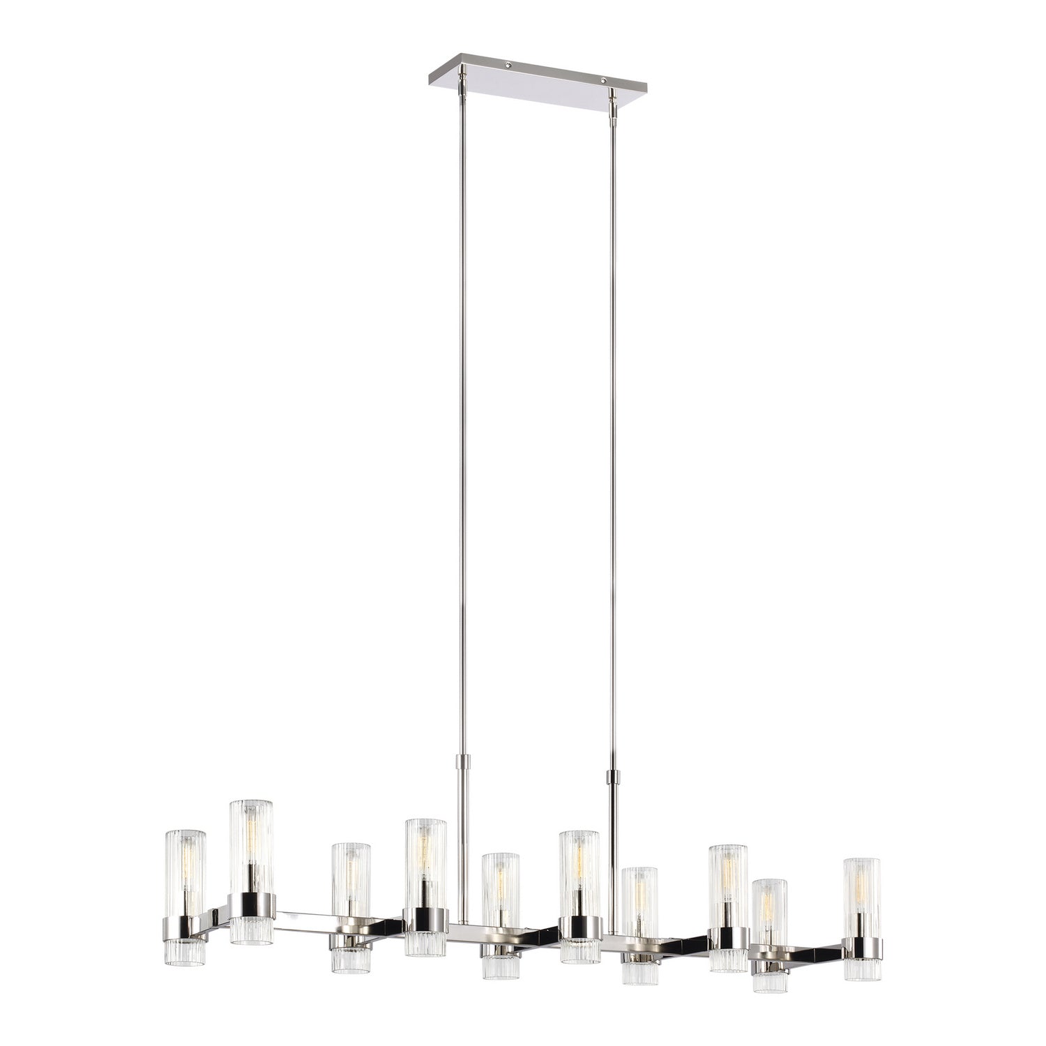 Visual Comfort Studio - CC13810PN - Ten Light Chandelier - Geneva - Polished Nickel