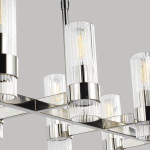 Visual Comfort Studio - CC13810PN - Ten Light Chandelier - Geneva - Polished Nickel