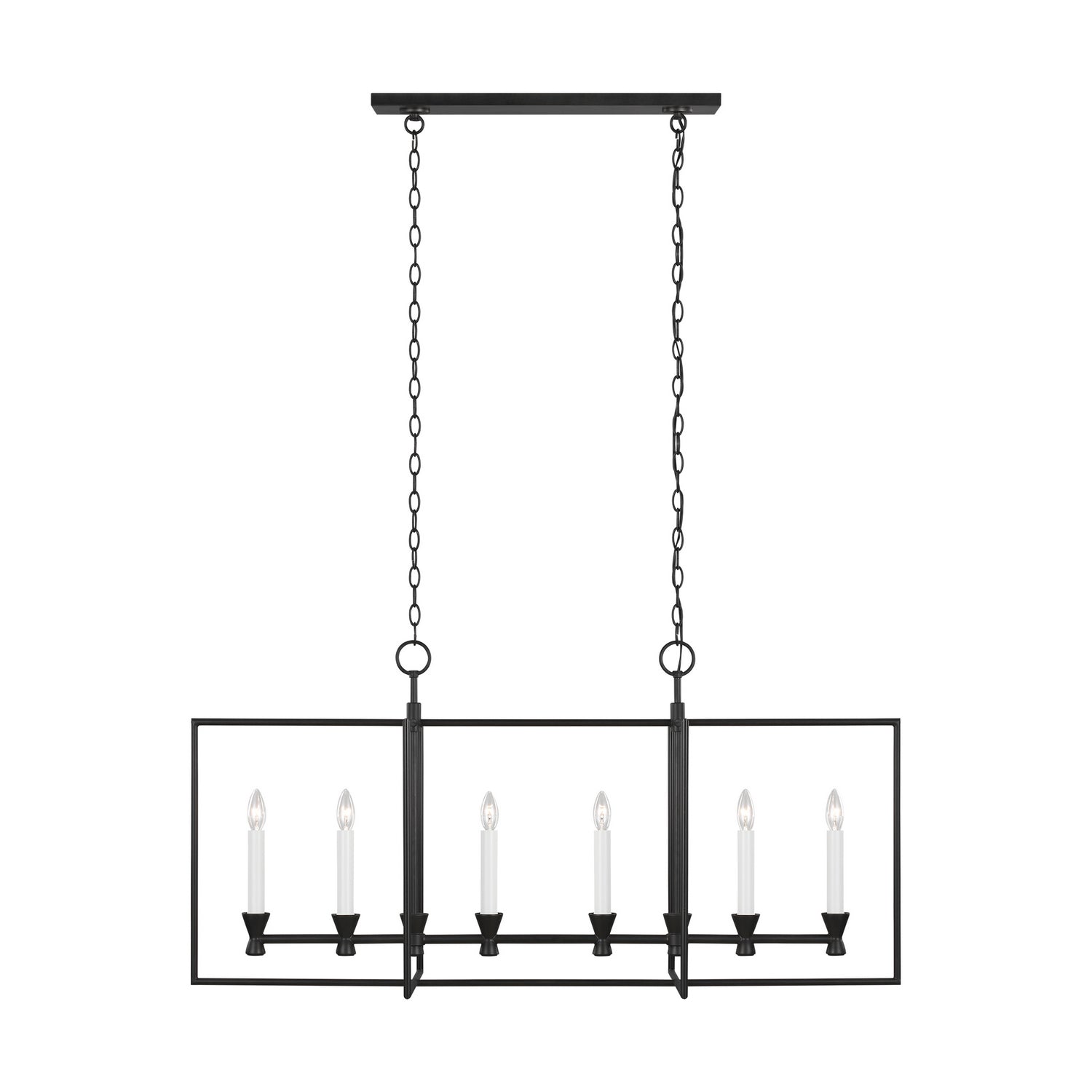 Visual Comfort Studio - CC1406AI - Six Light Chandelier - Keystone - Aged Iron