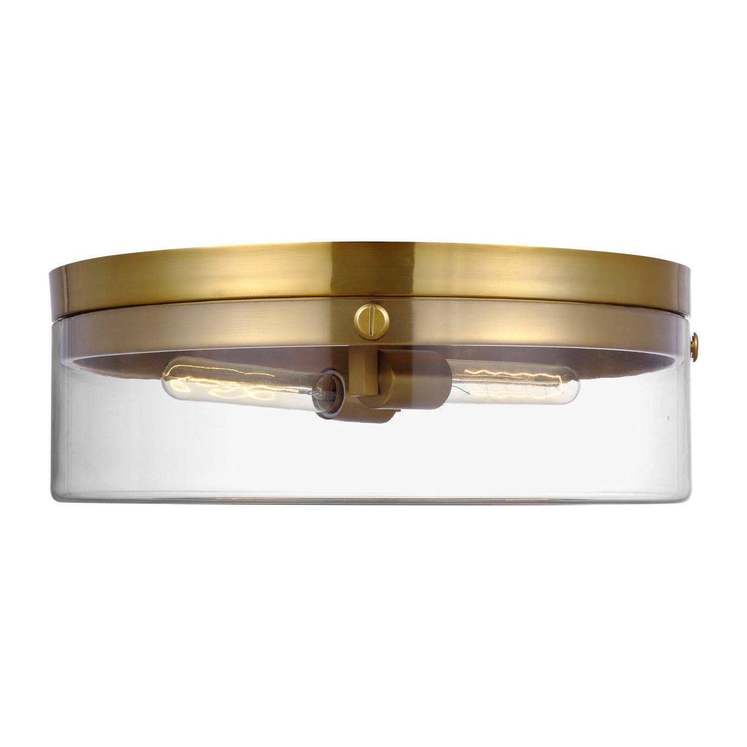 Visual Comfort Studio - CF1032BBS - Two Light Flush Mount - Garrett - Burnished Brass