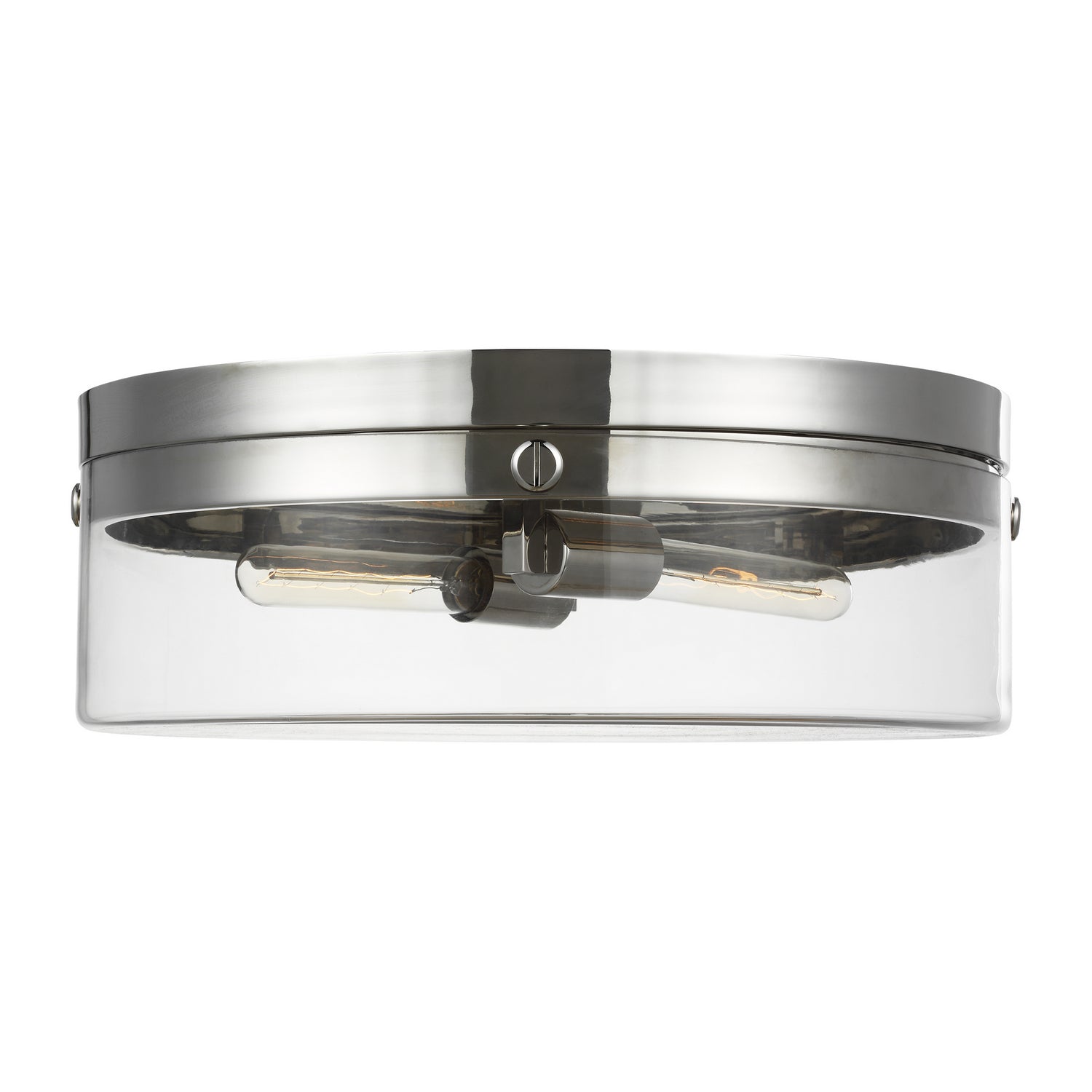 Visual Comfort Studio - CF1032PN - Two Light Flush Mount - Garrett - Polished Nickel