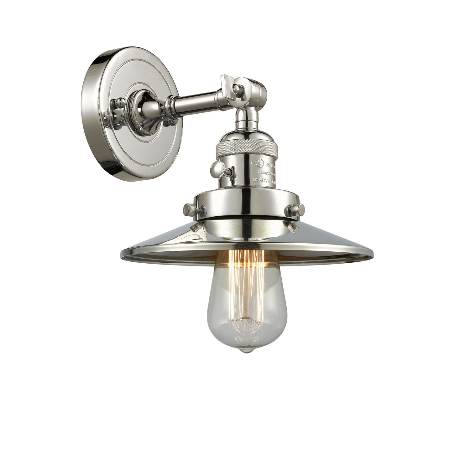 Innovations - 203SW-PN-M1 - One Light Wall Sconce - Franklin Restoration - Polished Nickel