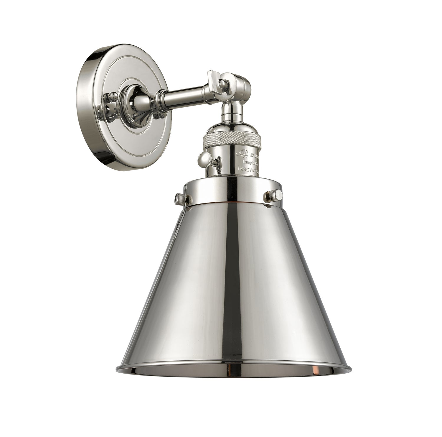 Innovations - 203SW-PN-M13-PN - One Light Wall Sconce - Franklin Restoration - Polished Nickel