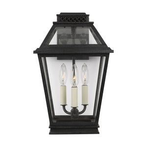 Visual Comfort Studio - CO1023DWZ - Three Light Outdoor Wall Lantern - Falmouth - Dark Weathered Zinc