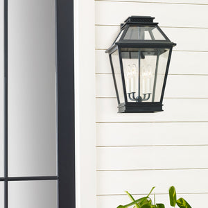 Visual Comfort Studio - CO1034DWZ - Four Light Outdoor Wall Lantern - Falmouth - Dark Weathered Zinc