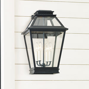 Visual Comfort Studio - CO1034DWZ - Four Light Outdoor Wall Lantern - Falmouth - Dark Weathered Zinc