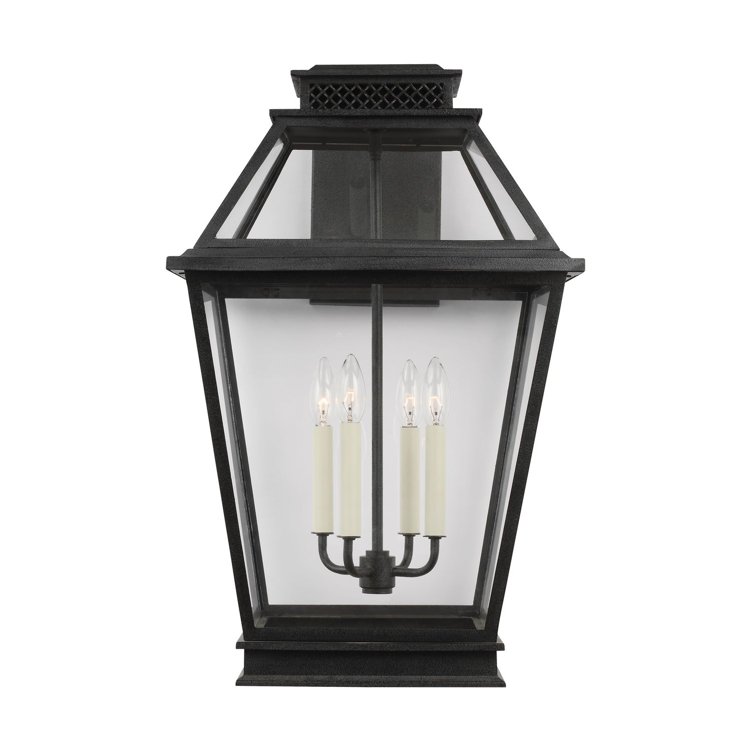 Visual Comfort Studio - CO1044DWZ - Four Light Outdoor Wall Lantern - Falmouth - Dark Weathered Zinc