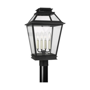 Visual Comfort Studio - CO1064DWZ - Four Light Post Lantern - Falmouth - Dark Weathered Zinc