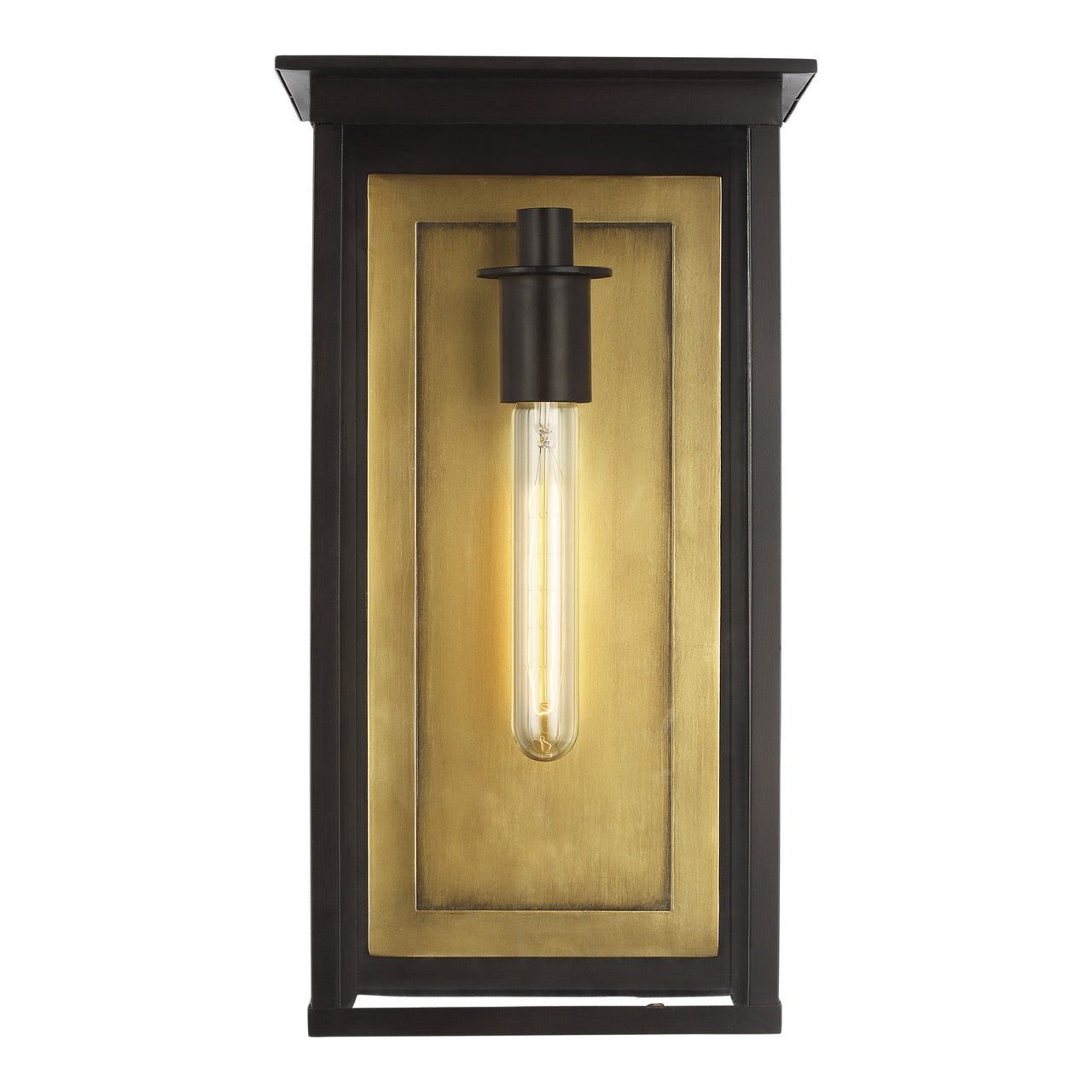 One Light Outdoor Wall Lantern in Heritage Copper from the Freeport collection