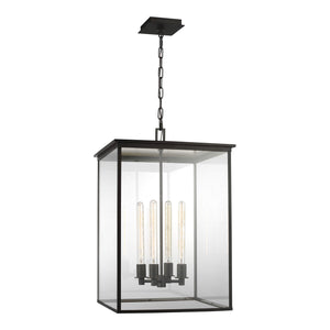 Visual Comfort Studio - CO1164HTCP - Four Light Hanging Lantern - Freeport - Heritage Copper