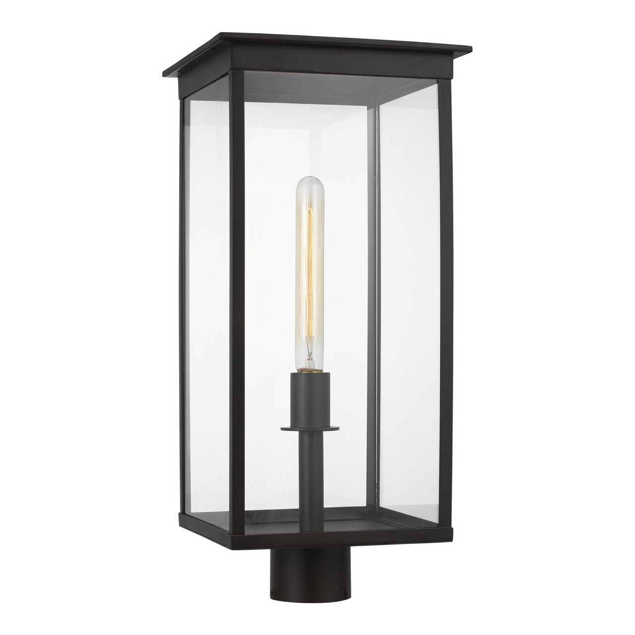 One Light Outdoor Post Lantern in Heritage Copper from the Freeport collection