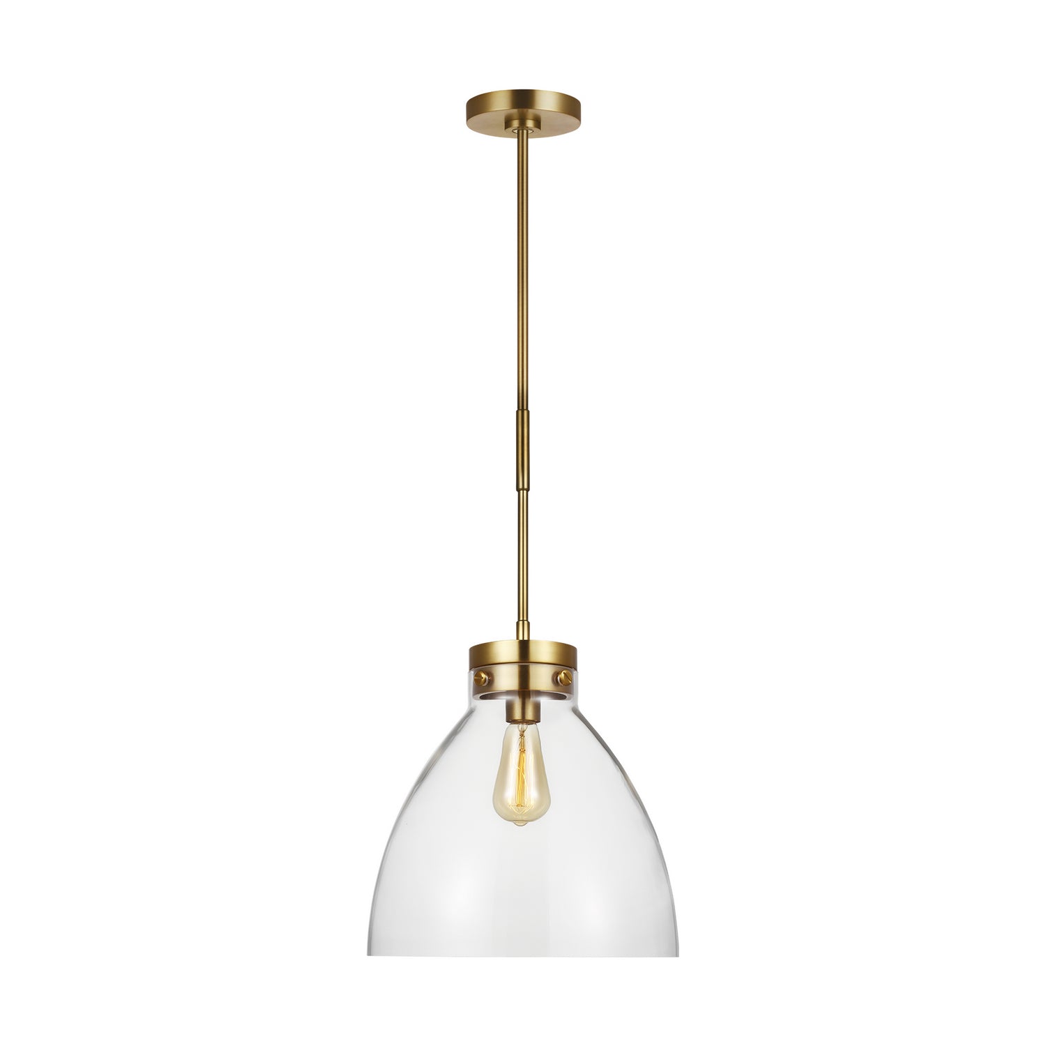 Visual Comfort Studio - CP1121BBS - One Light Pendant - Garrett - Burnished Brass