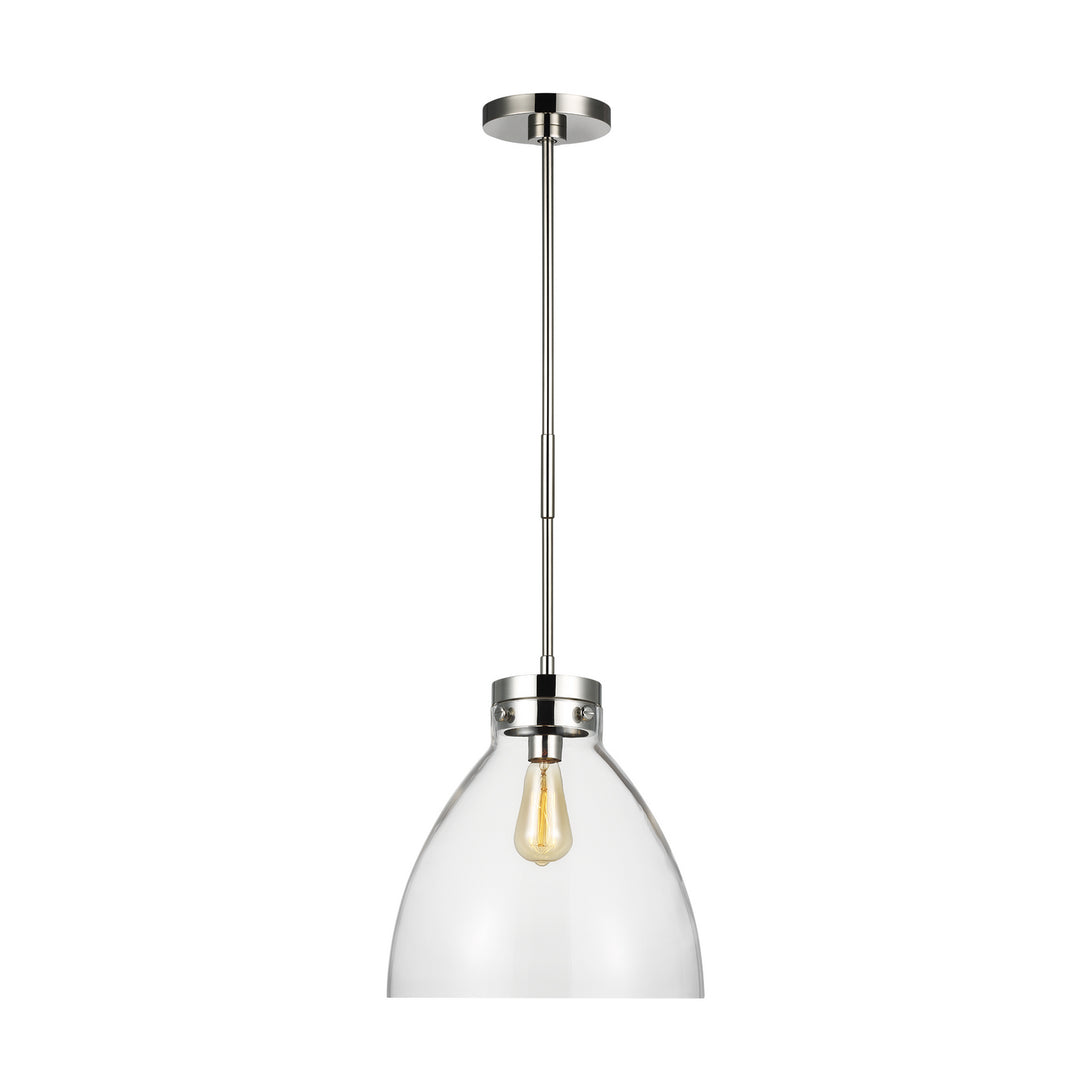 Visual Comfort Studio - CP1121PN - One Light Pendant - Garrett - Polished Nickel