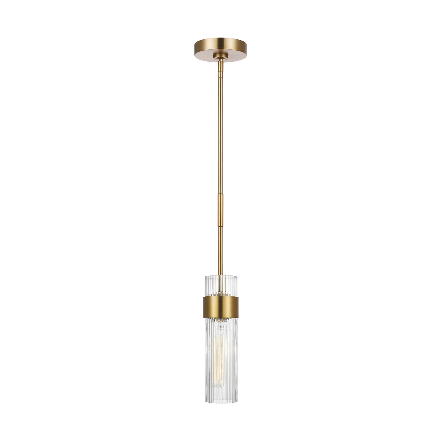 Visual Comfort Studio - CP1161BBS - One Light Pendant - Geneva - Burnished Brass