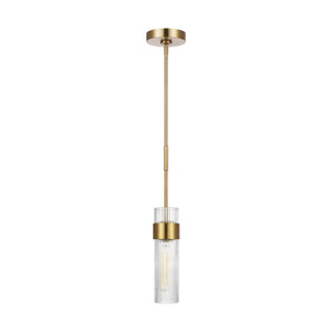 Visual Comfort Studio - CP1161BBS - One Light Pendant - Geneva - Burnished Brass