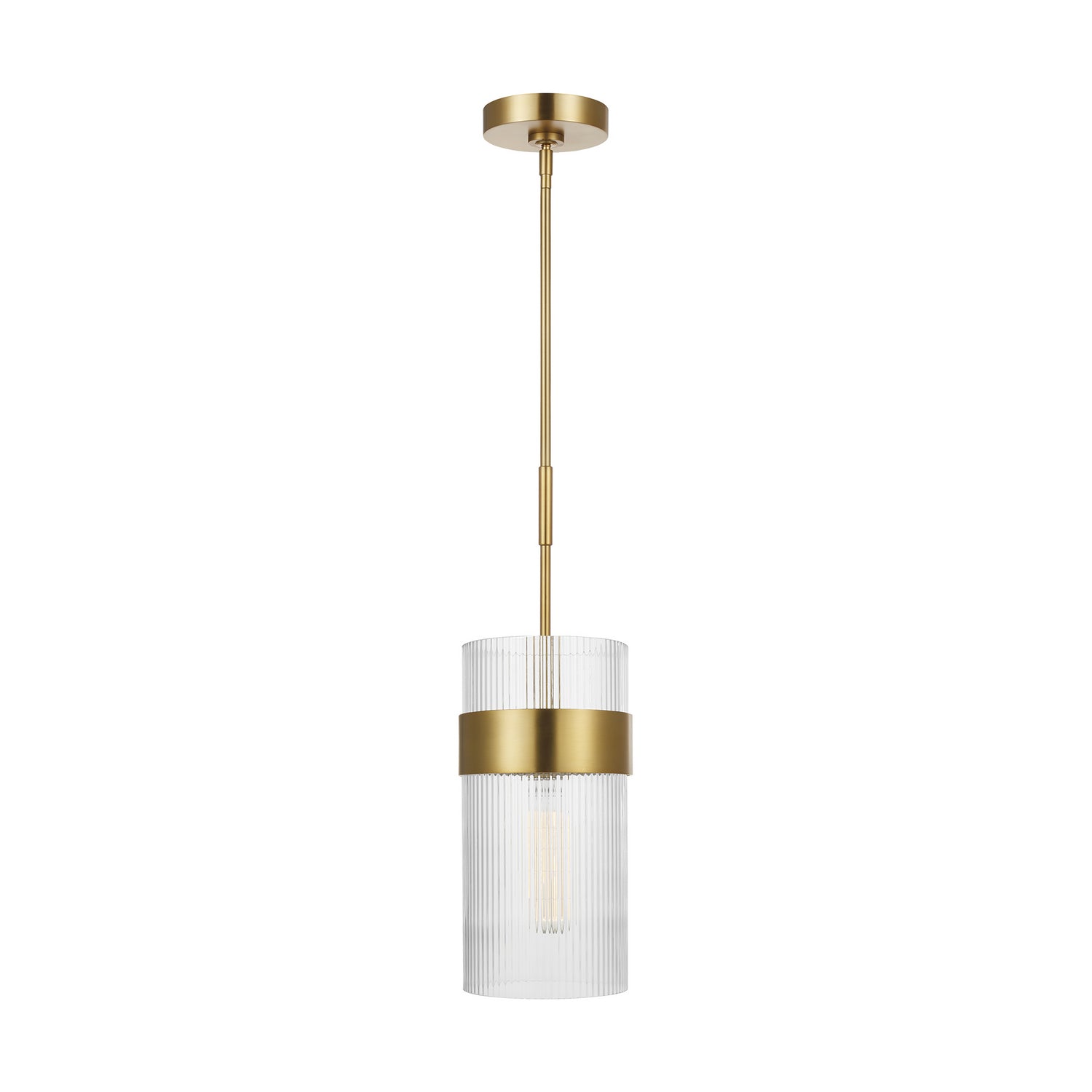 Visual Comfort Studio - CP1171BBS - One Light Pendant - Geneva - Burnished Brass