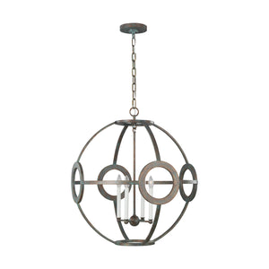 Visual Comfort Studio - CP1204IP - Four Light Pendant - Green Park - Iron Port