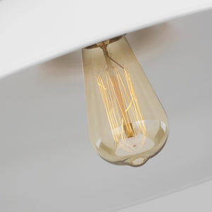 Visual Comfort Studio - CP1231MWTBBS - One Light Pendant - Wellfleet - Matte White and Burnished Brass