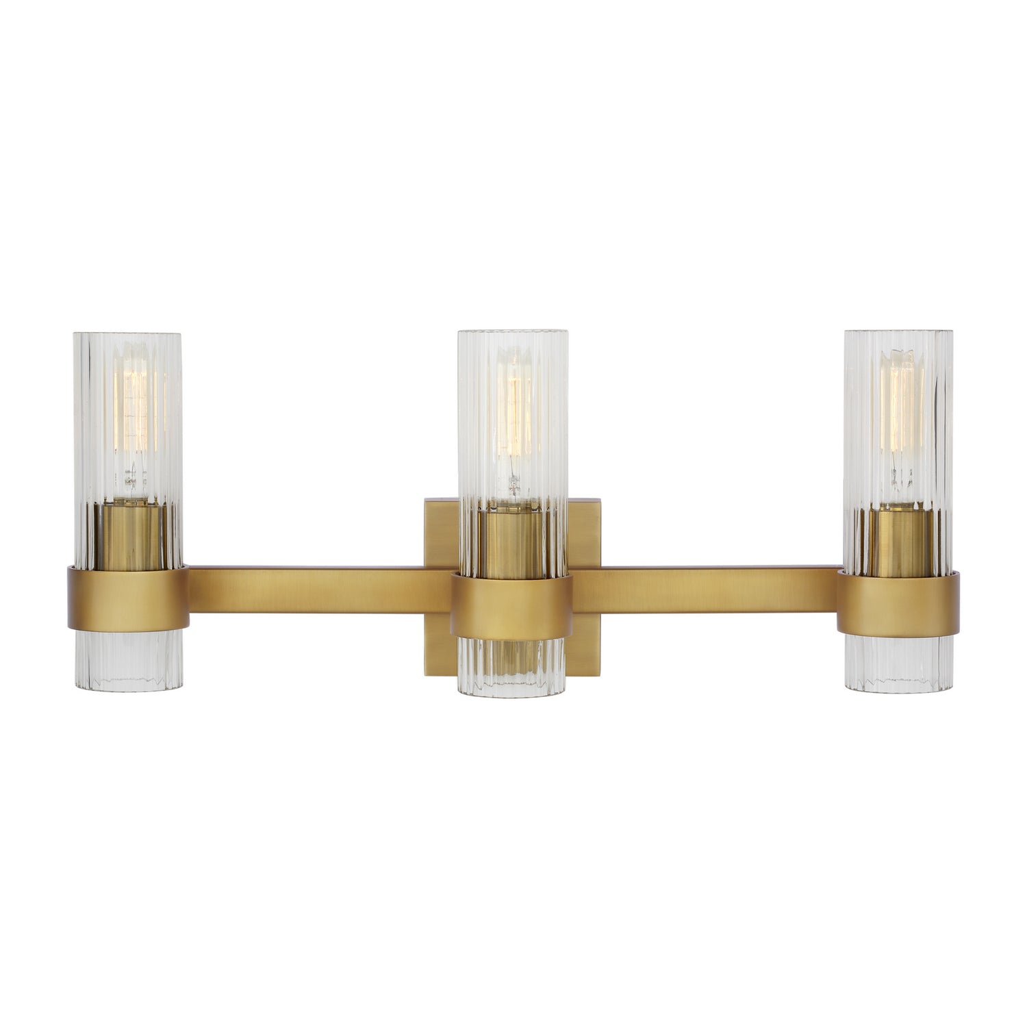 Visual Comfort Studio - CV1023BBS - Three Light Vanity - Geneva - Burnished Brass