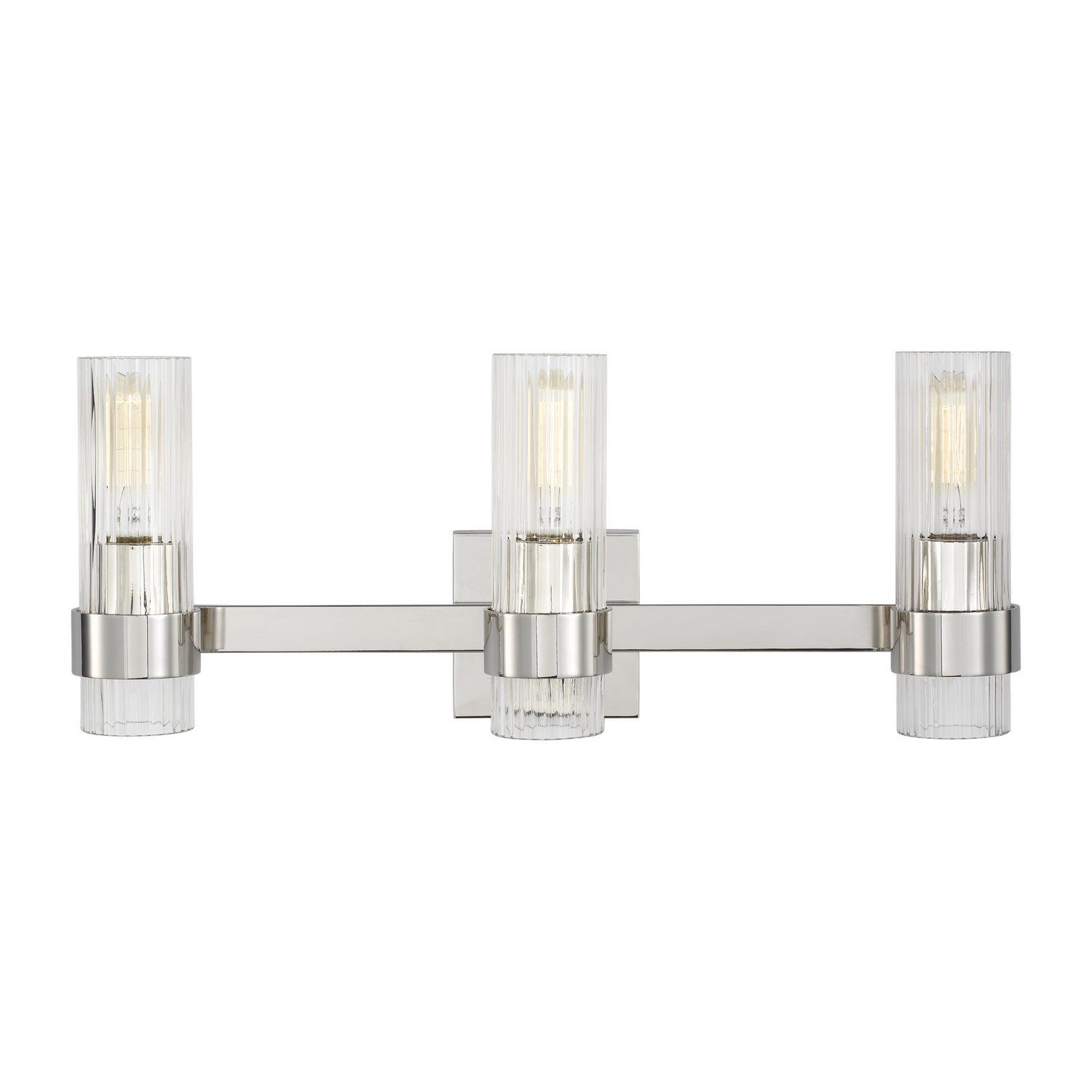 Visual Comfort Studio - CV1023PN - Three Light Vanity - Geneva - Polished Nickel