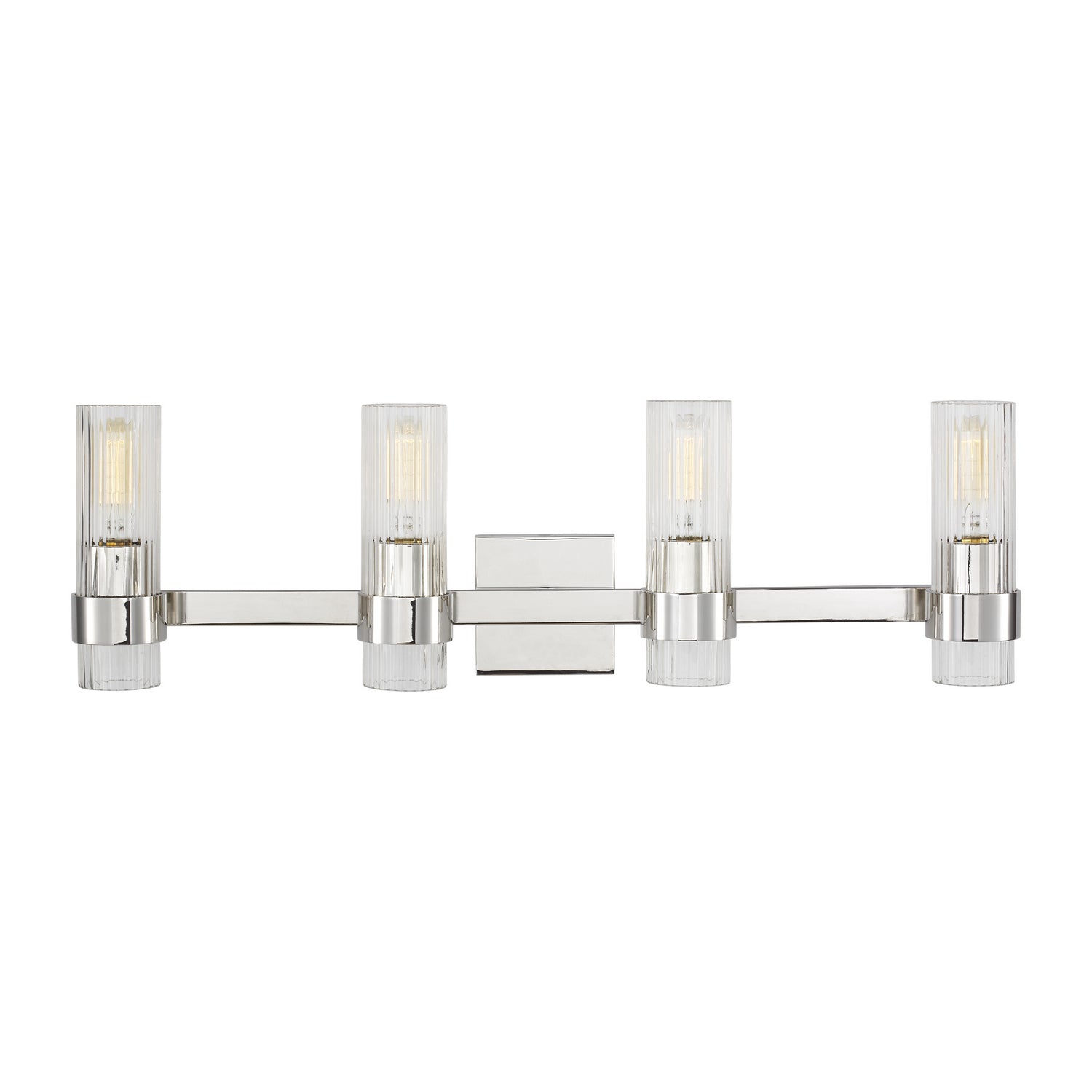 Visual Comfort Studio - CV1024PN - Four Light Vanity - Geneva - Polished Nickel