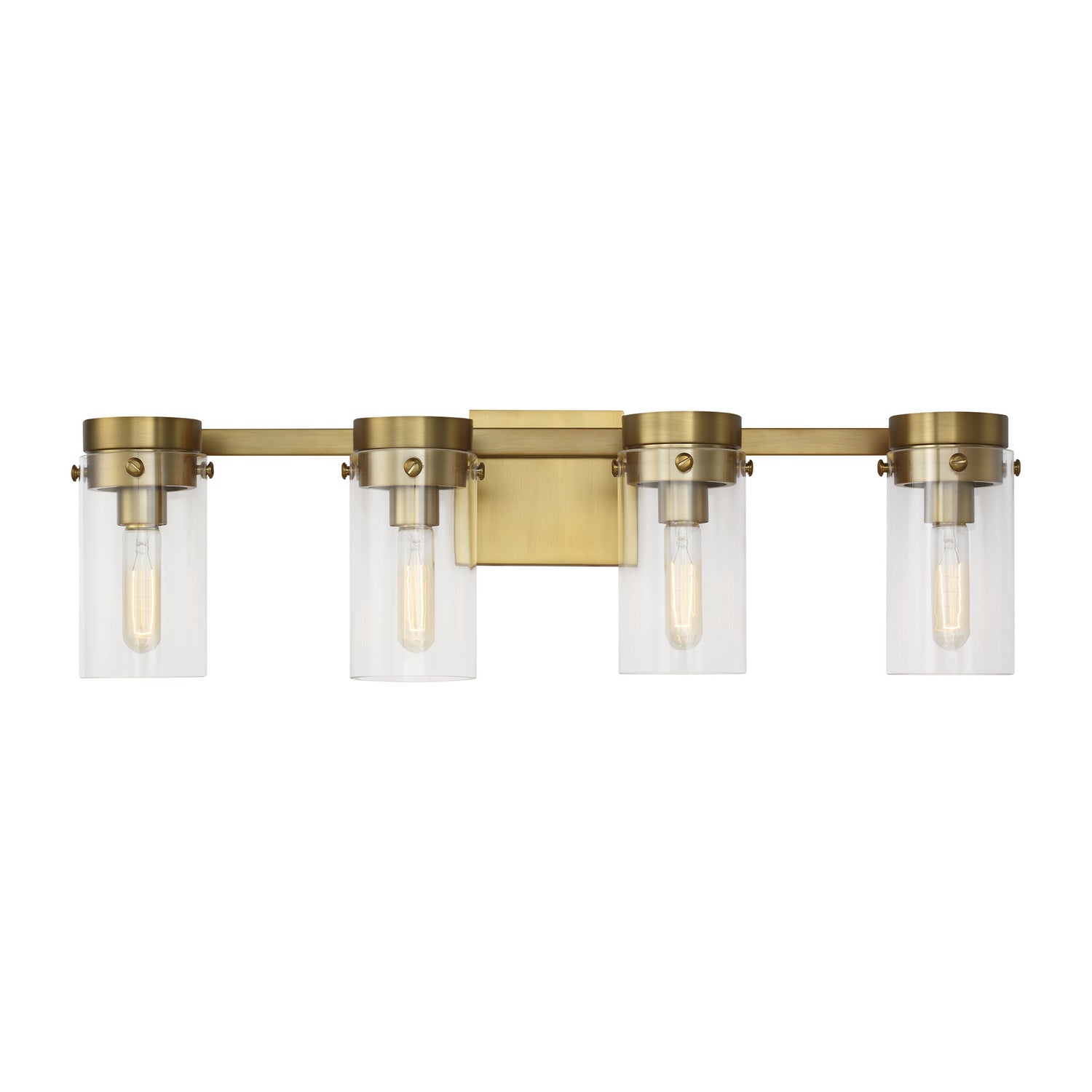 Visual Comfort Studio - CW1004BBS - Four Light Vanity - Garrett - Burnished Brass