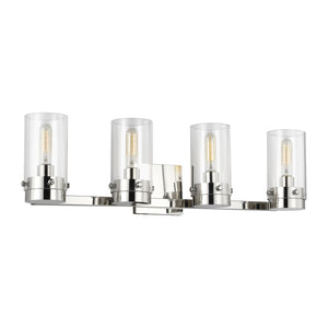 Visual Comfort Studio - CW1004PN - Four Light Vanity - Garrett - Polished Nickel