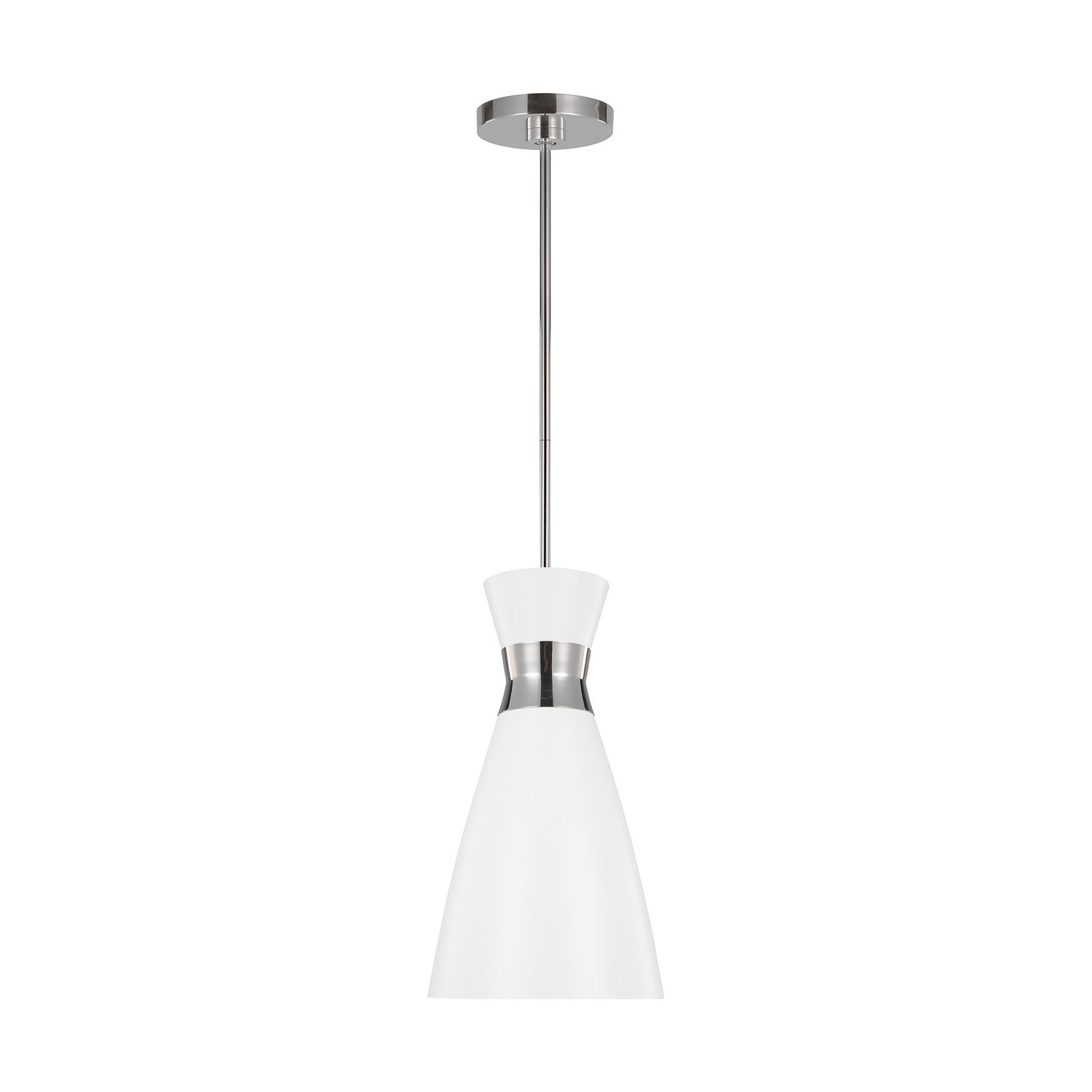 Visual Comfort Studio - EP1221MWTPN - One Light Pendant - Heath - Polished Nickel